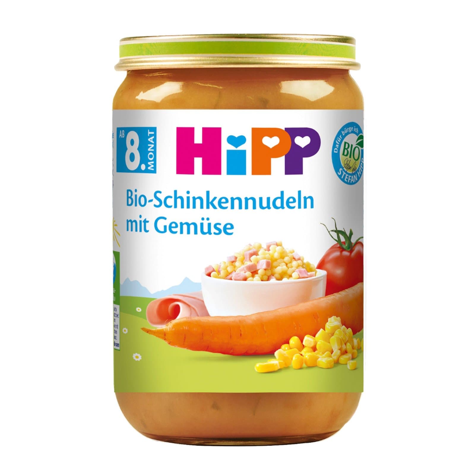 Hipp Glaeschen Schinkennudeln Gemuese Bio