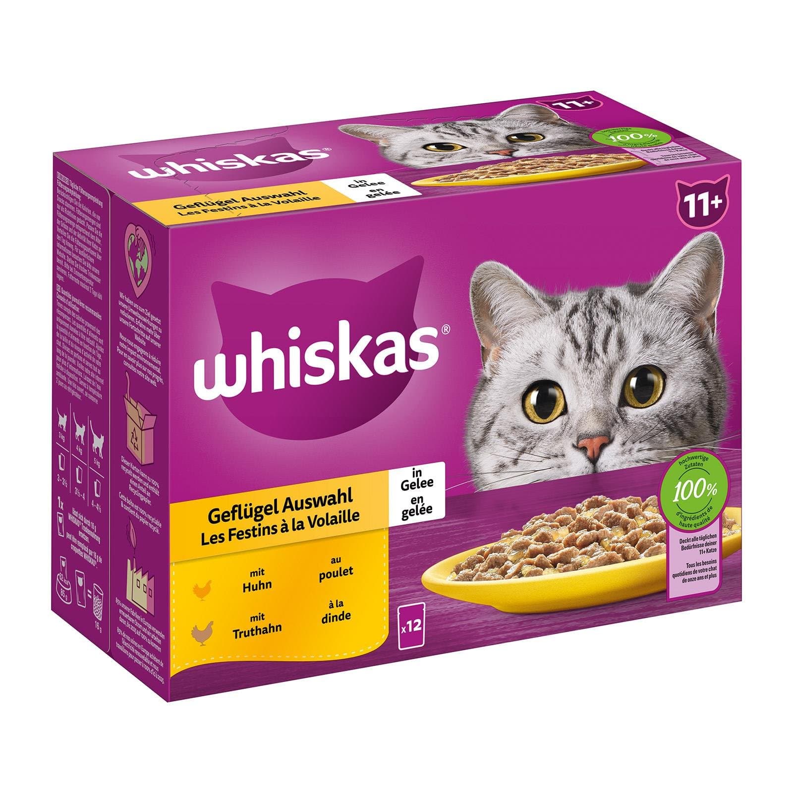 Whiskas Katzenfutternass Gefluegel