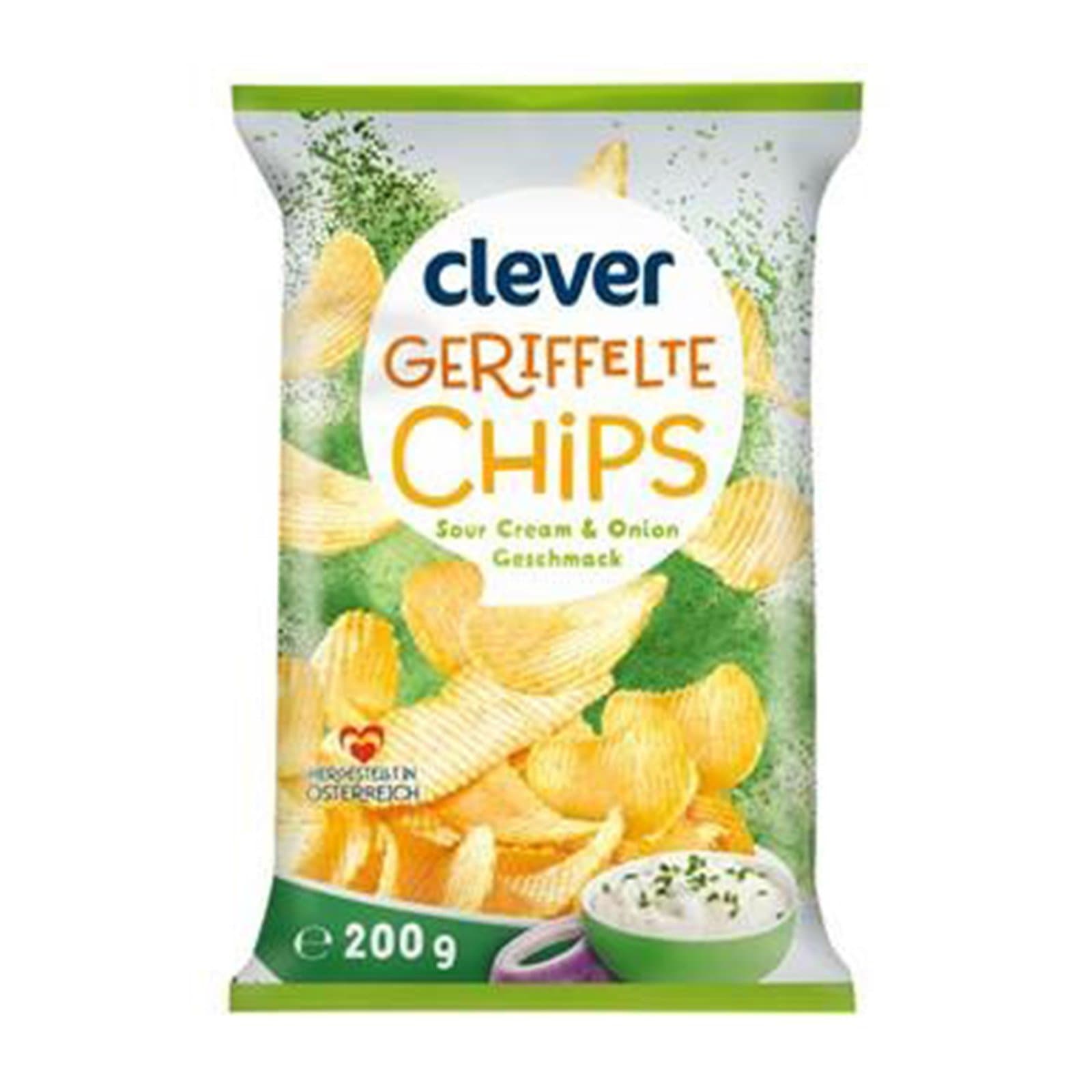 Clever Kartoffelchips Sour Cream Onion