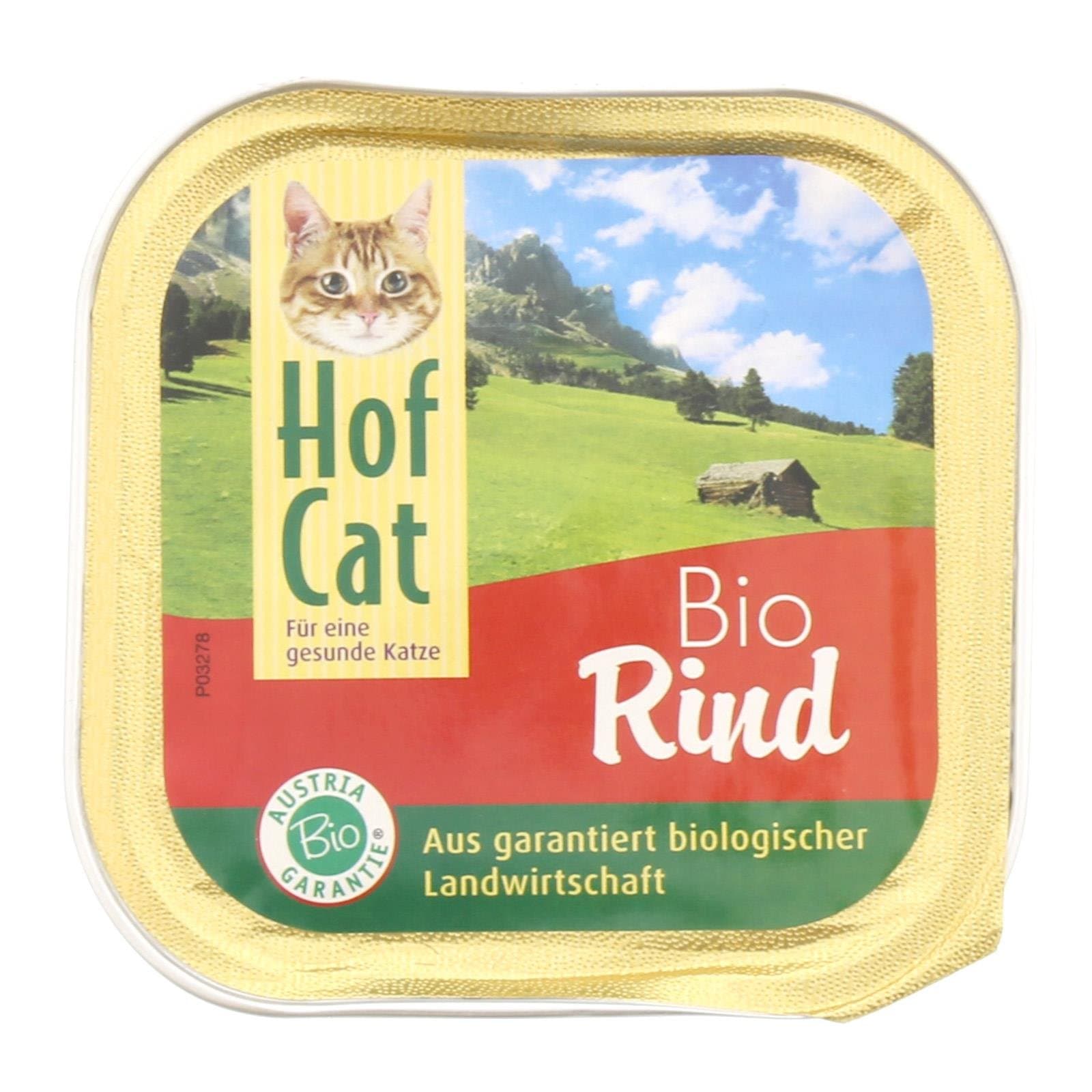 Hof Cat Katzenfutternass Rind Bio